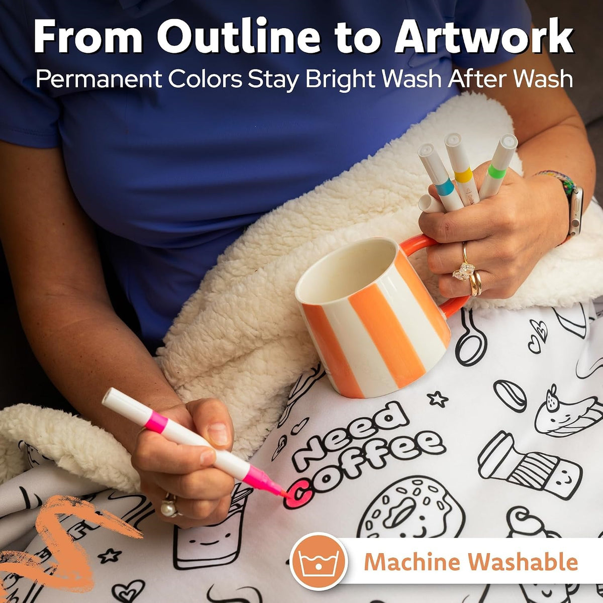 DIY Childrens Drawing Lambswool Blanket