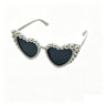 White pearl love glasses