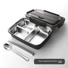 Stainless Steel 3-Compartment Black