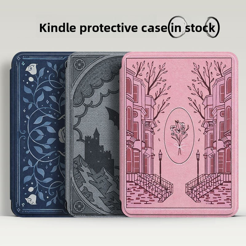 E-Reader Protective Leather Cover | front view product detail