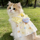 Heart Bubble Princess Pet Dress with Leash