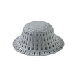 Gray conical floor drain