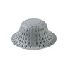 Gray conical floor drain