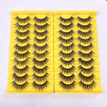 Cat Eye False Eyelashes 10 Pairs Natural Thick Strip Lashes