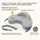Newborn supported during feeding on the grey memory foam infant nursing pillow