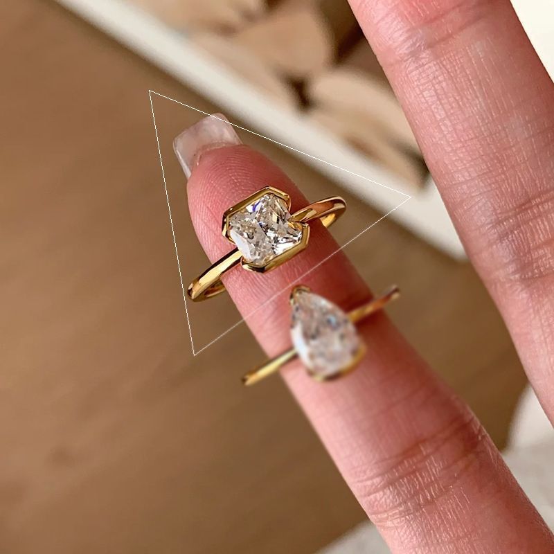 Geometric Open Silver Ring | styled in a neutral setting