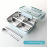 Stainless Steel 4-Compartment Blue