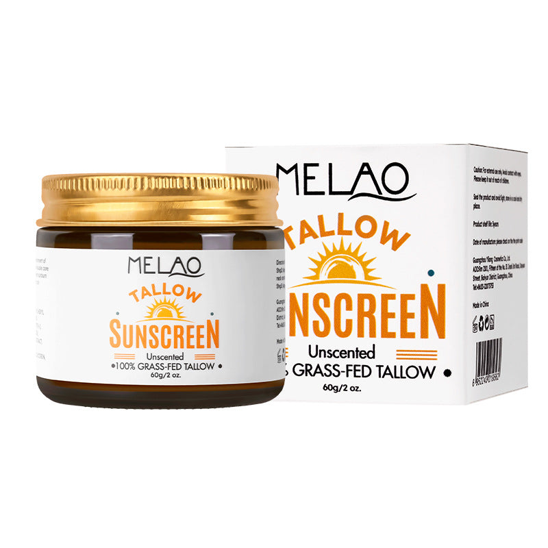 Sunscreen cream smoothed across the cheeks before time outdoors