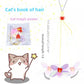 Grey plush mouse cat teaser bouncing on a stretchy hanging string for solo play