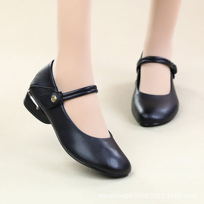 Buckle strap holds firm across the instep