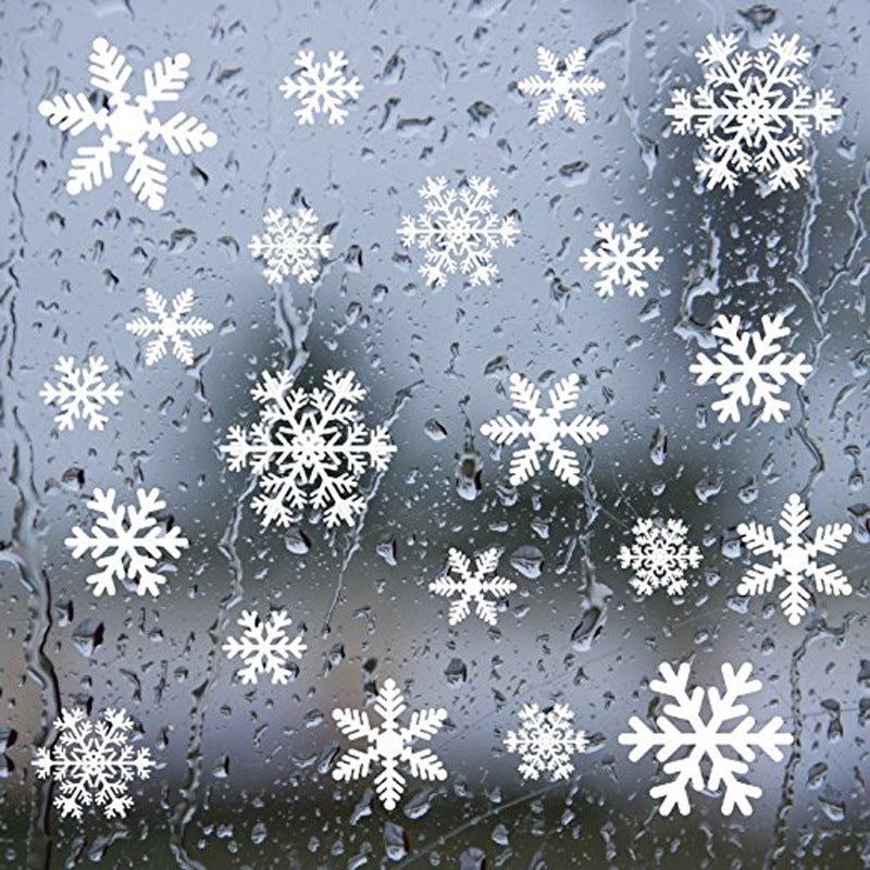 Christmas Snowflake Electrostatic Wall Stickers