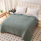 Breathable Cotton Gauze Bed Cover | natural light styling shot