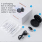 Throat pulse device kit with box, charging case, main unit, cable and electrode pads