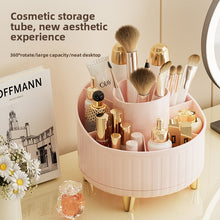 Drehbarer Make-up-Pinsel-Organizer mit staubdichter Abdeckung