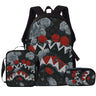 Roses and Shark Teeth / 17-Inch Backpack