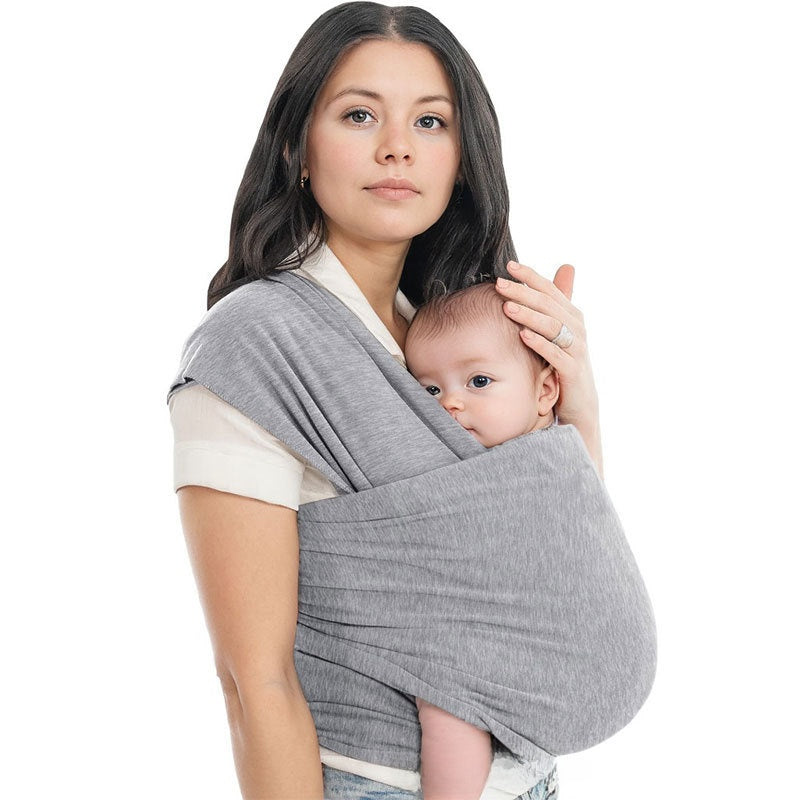 Baby wrap carrier panel held to show the length and width of the fabric