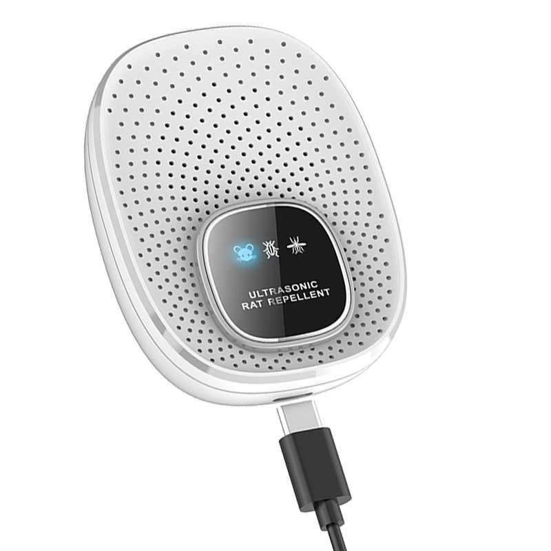 Ultrasonic plug in pest repeller device shown from the front