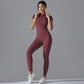 High Elastic Long Sleeve Jumpsuit Fitness Wear