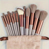 13pcs Brown Cloth Pouch
