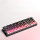 F99 keyboard sky blue gradient keycaps with rainbow RGB backlight