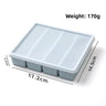 4 Cavities Strip Tray, Light Gray Blue
