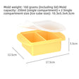2 rows Small Ice Tray Yellow