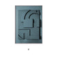 Decorative paintings in an abstract living room