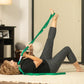 Flat multi loop stretch strap laid out full length to show its row of sewn loops
