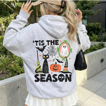 Halloween Graphic Fleece Lined Hoodie with Kangaroo Pocket