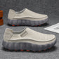 White Gray perforated leather slip-on platform shoes on gray fabric, size 42 option photo