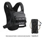 Detail of the adjustment webbing that tunes the chest pack fit