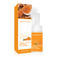 White pump bottle with the silicone brush cap fitted, shown beside the orange turmeric carton