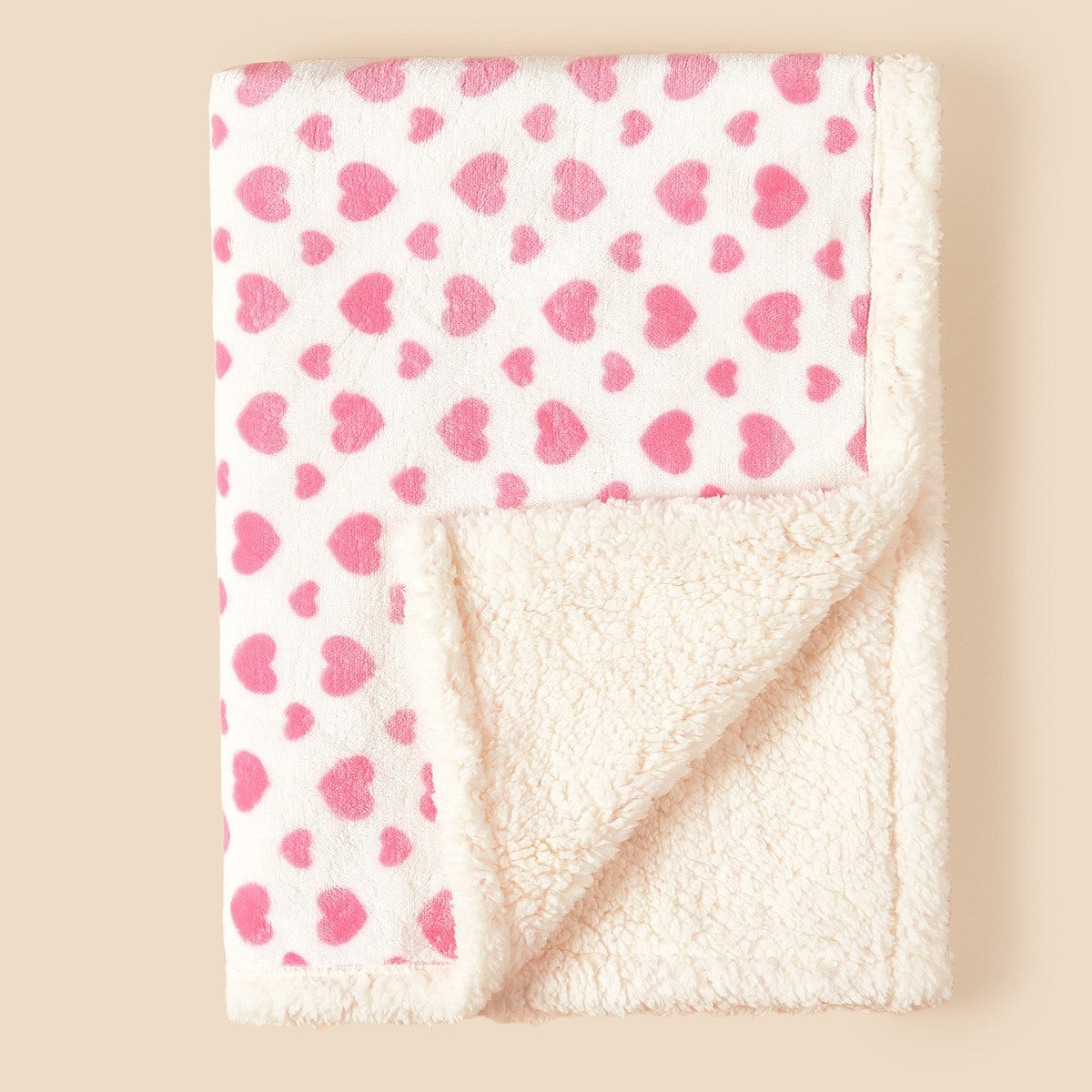 Colour and print detail across the cartoon animal flannel baby blanket