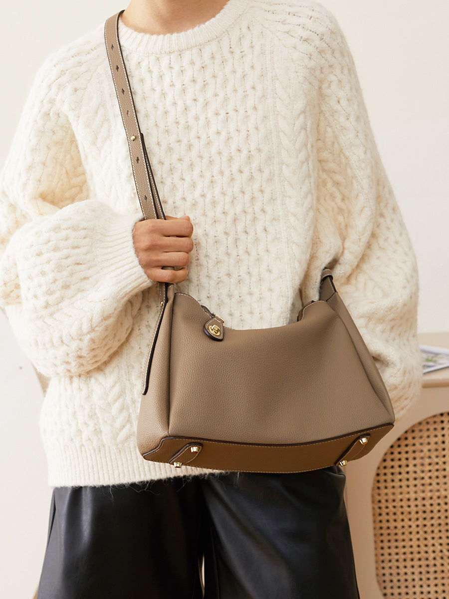 Genuine Leather Crossbody Shoulder Bag