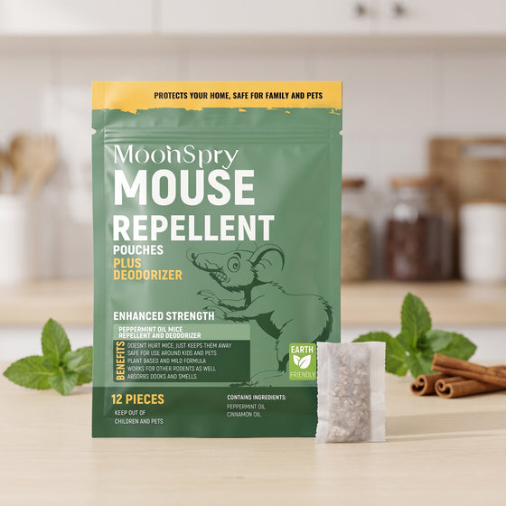 Peppermint and Cinnamon Mouse Repellent Pouches, 12 Pack