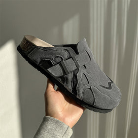 Closed Toe Buckle Strap Clog Mules