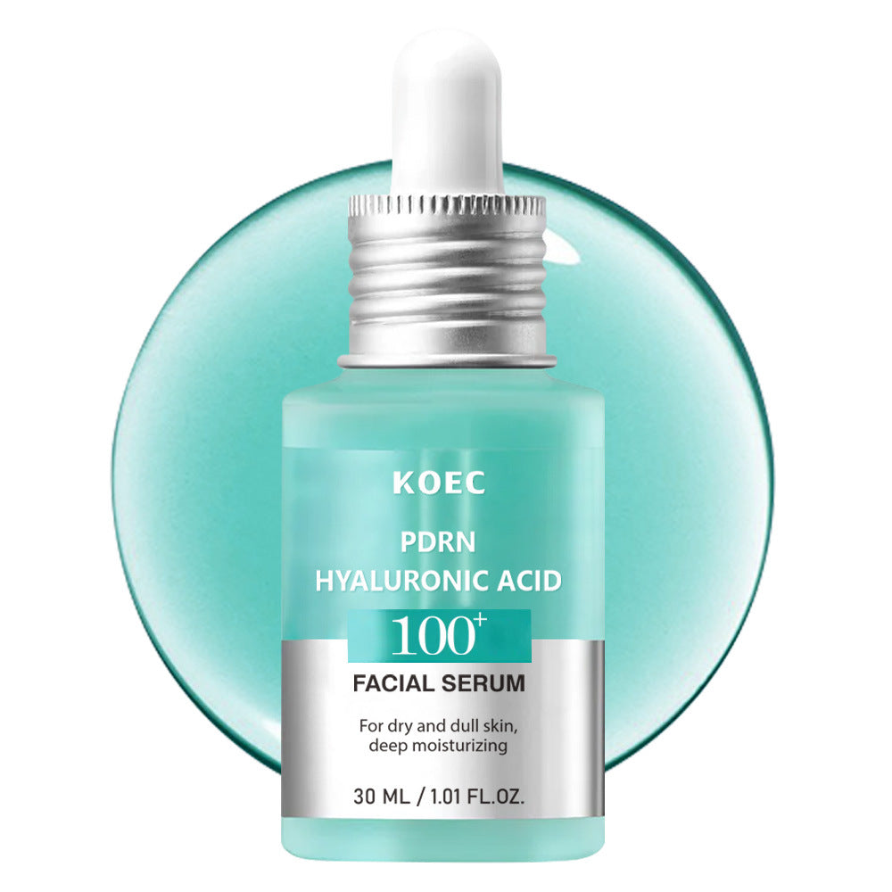 PDRN essence absorbs leaving lit-from-within finish