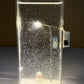 DIY Christmas LED night light shown beside its printed gift bag on a table