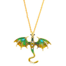 Retro Dragon Pendant Necklace