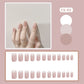 CS01-40 Wearing Nail Art Finished Nail Pieces Long Frosted Nail Pieces | on a clean studio background