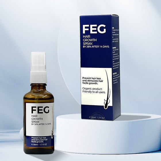 FEG Scalp and Hair Care Spray, 50 ml Amber Bottle