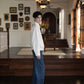 Straight-leg loose jeans