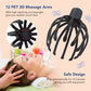 Cordless scalp massager with quiet motor shown off the head