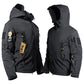 Mens Windproof Waterproof Fleece Lined Hooded Jacket