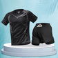 Close-up of the breathable quick-dry mesh fabric texture