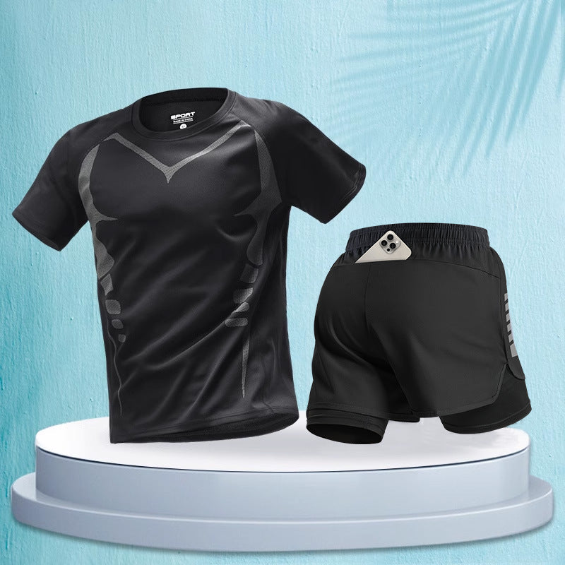 Close-up of the breathable quick-dry mesh fabric texture