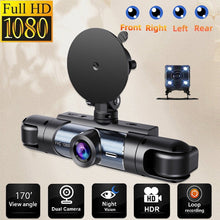 Dual Lens Dash Cam with Rear Camera