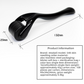 Side profile of the micro needle dermaroller showing the slim ABS handle