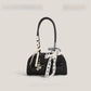 Tote Bag with Silk Scarf Pendant | in use scenario daily moment