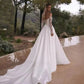 Long Sleeve Strapless Wedding Dress